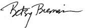 Betsy Biemann Signature